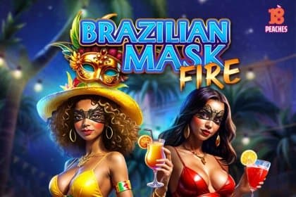 Brazilian Mask Fire slot game by 18Peaches