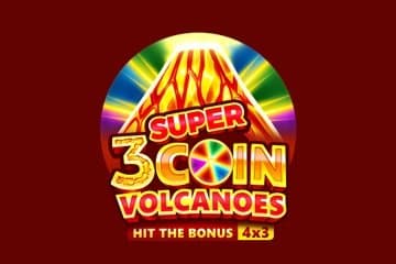 3 Super Coin Volcanoes slot game by 3 Oaks Gaming