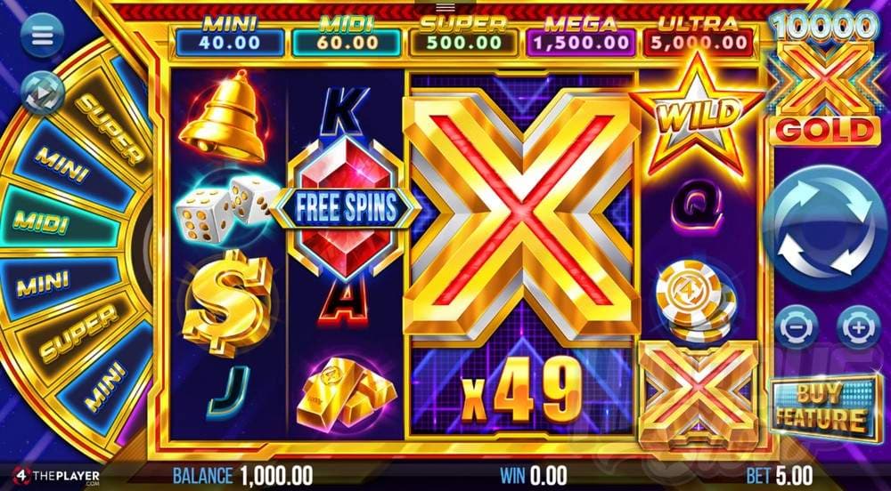 10,000 X Gold slot game by 4ThePlayer