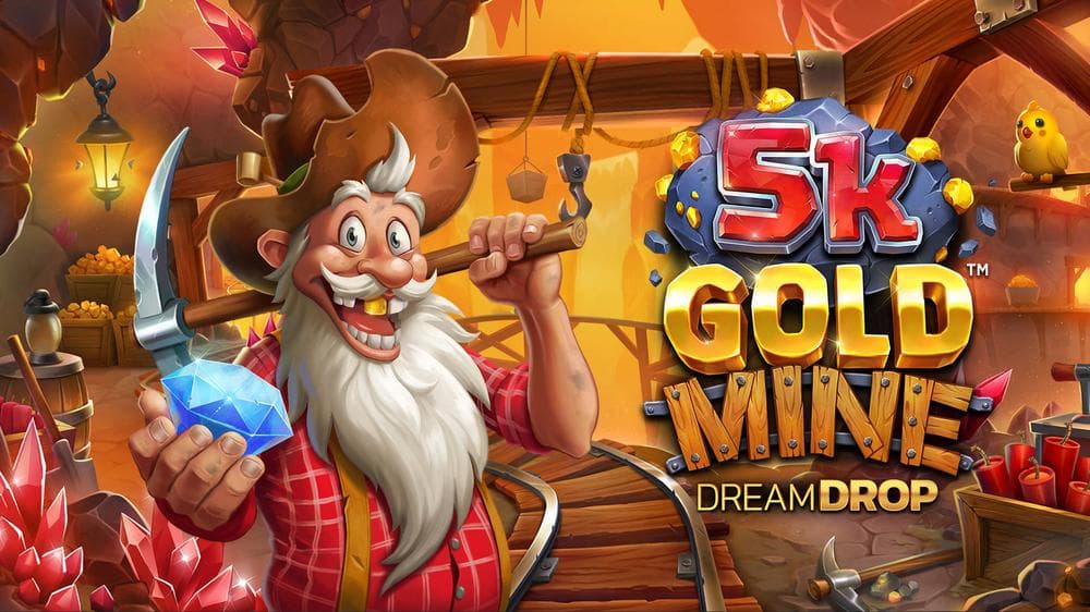 5k Gold Mine Dream Drop slot game by 4ThePlayer