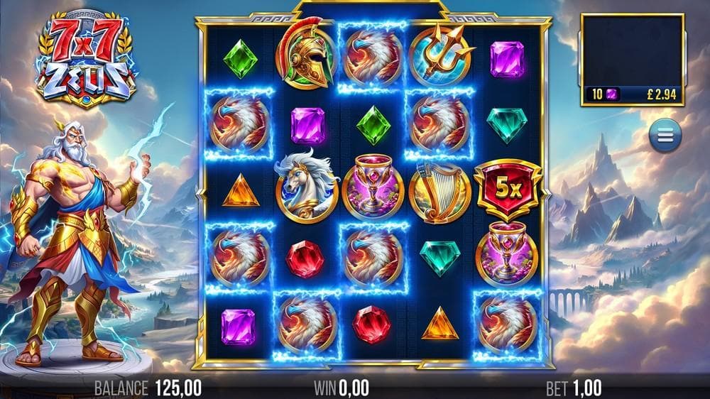 7×7 Zeus slot game by 4ThePlayer