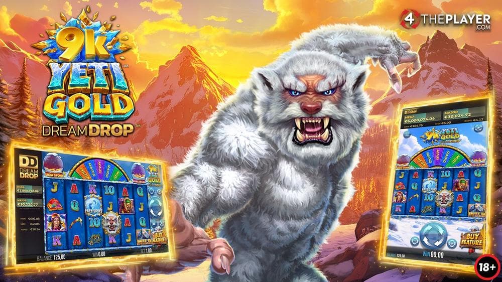 9k Yeti Gold Dream Drop slot game by 4ThePlayer