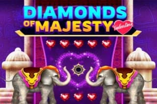 Diamonds of Majesty Valentine slot game by 7777 gaming