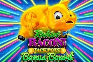 Rakin' Bacon Jackpots Bonus Board slot game by AGS