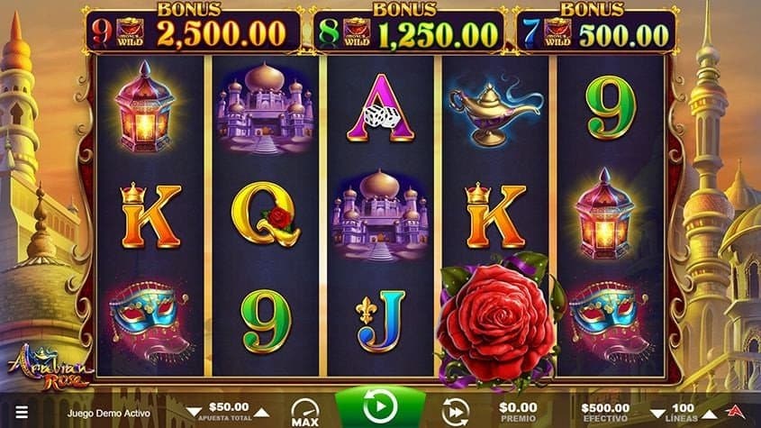 Arabian Rose slot game by Ainsworth