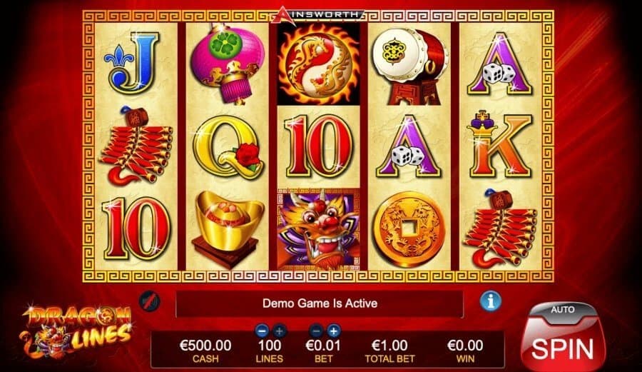 Dragon Lines slot game by Ainsworth