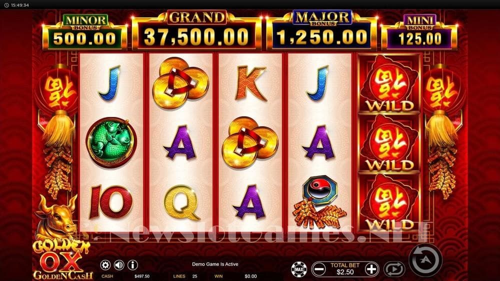 Golden Ox slot game by Ainsworth