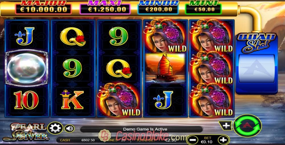 Pearl River Quad Shot slot game by Ainsworth