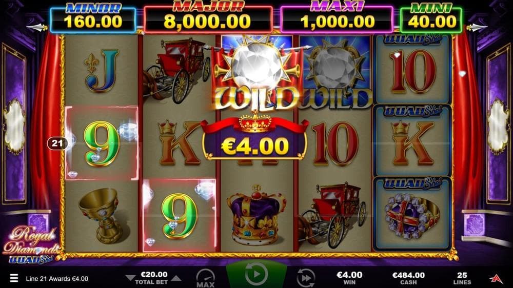 Royal Diamonds slot game by Ainsworth