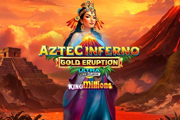 Aztec Inferno: Gold Eruption King Millions slot game by All For One Studios