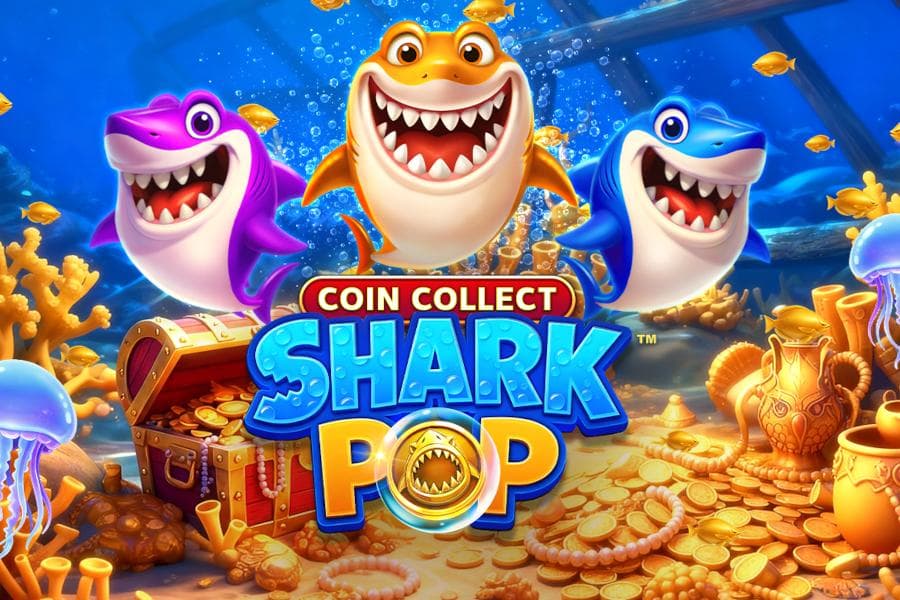 Shark Pop: Coin Collect slot game by All For One Studios