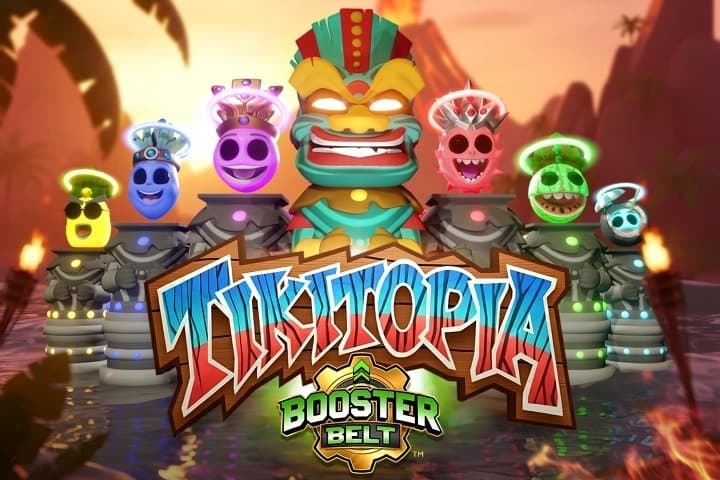 Tikitopia BoosterBelt slot game by Aloha Gaming