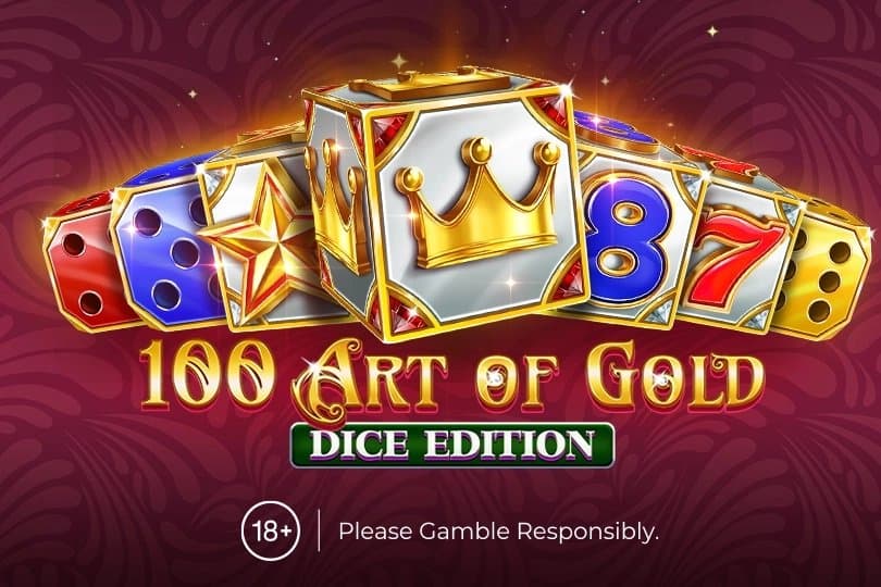 100 Art of Gold Dice Edition slot game by Amusnet