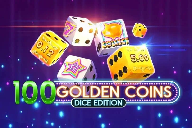 100 Golden Coins Dice Edition slot game by Amusnet