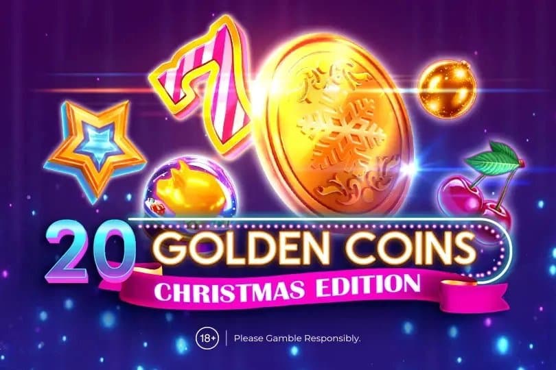 20 Golden Coins - Christmas Edition slot game by Amusnet