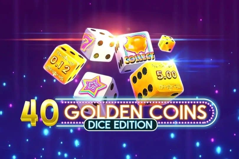 40 Golden Coins Dice Edition slot game by Amusnet