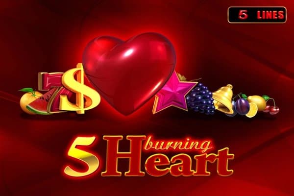 5 Burning Heart slot game by Amusnet