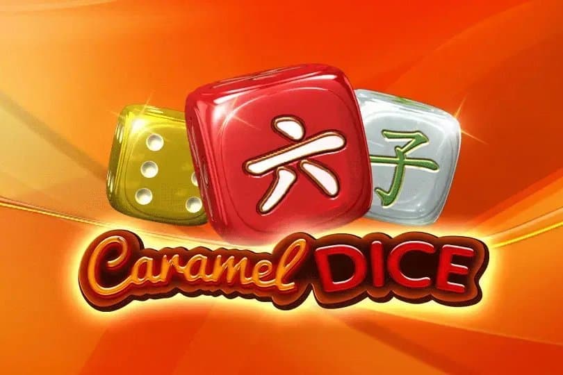 Caramel Dice slot game by Amusnet