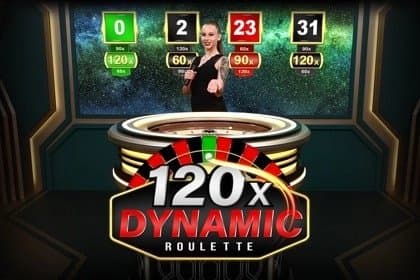 Dynamic Roulette 120x slot game by Amusnet