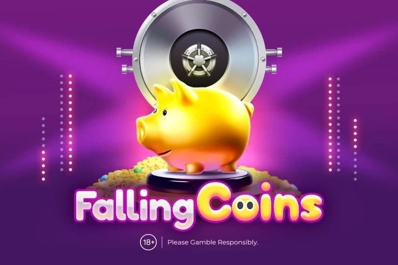 Falling Coins slot game by Amusnet
