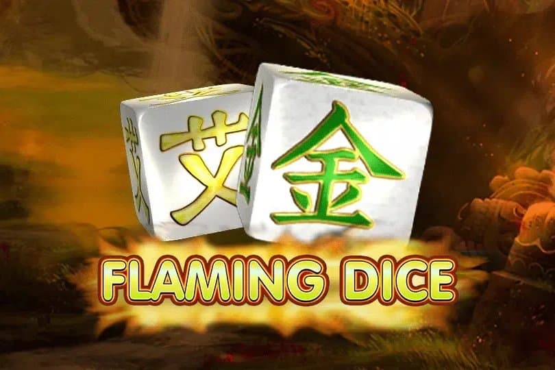 Flaming Dice slot game by Amusnet