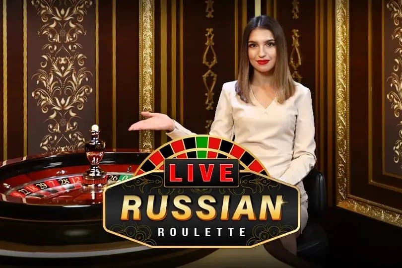 Live Russian Roulette slot game by Amusnet