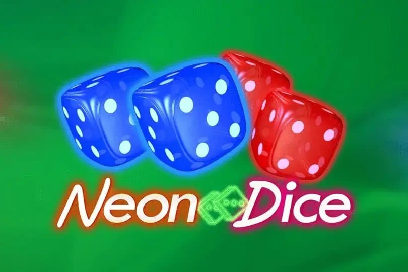 Neon Dice slot game by Amusnet