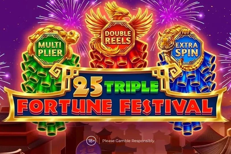 Triple Fortune Festival slot game by Amusnet