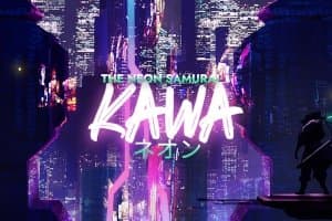 The Neon Samurai Kawa slot game by Arcadem