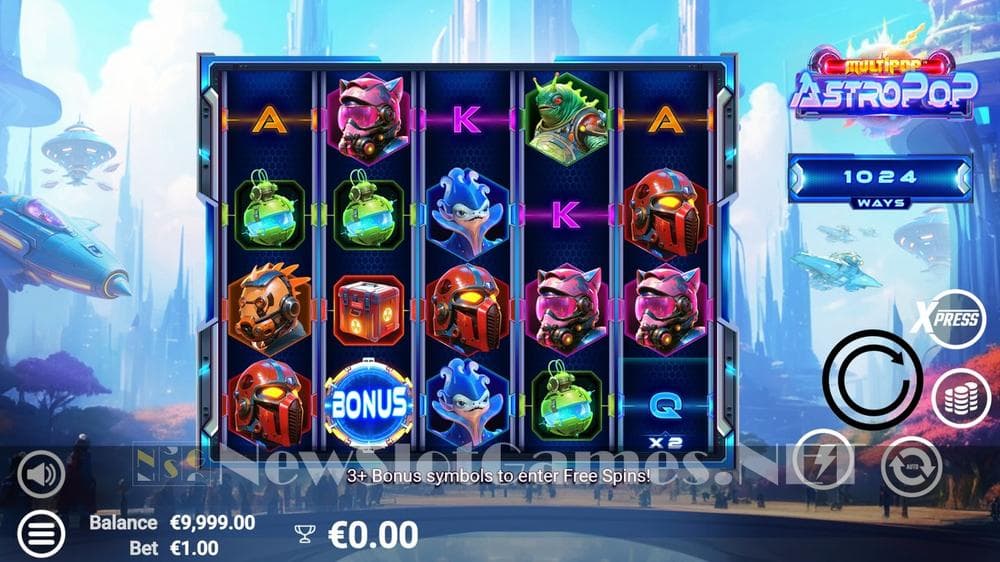 AstroPop slot game by AvatarUX