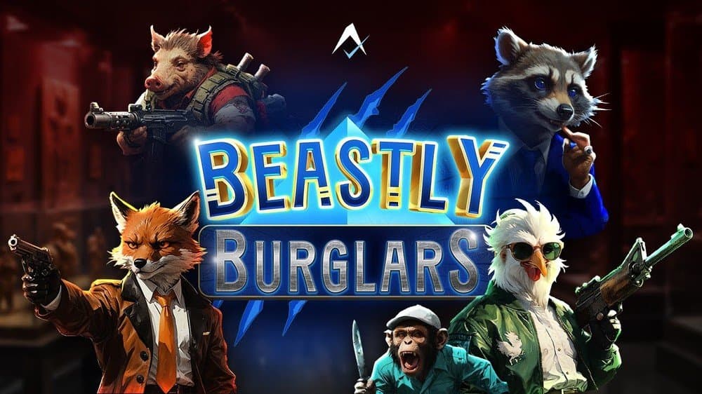 Beastly Burglars slot game by AvatarUX