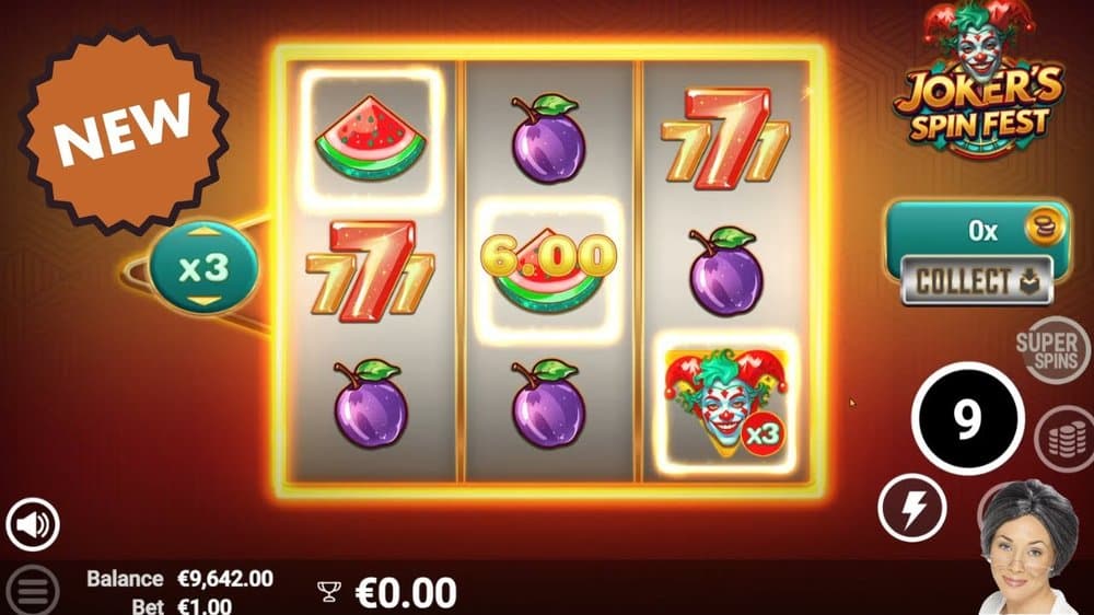 Joker’s Spin Fest slot game by AvatarUX