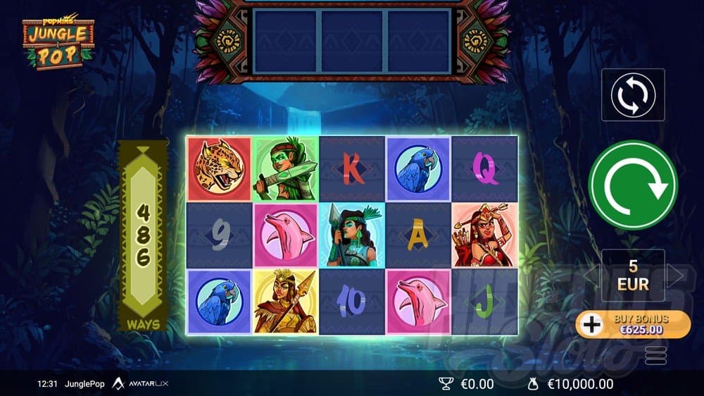 JunglePop slot game by AvatarUX