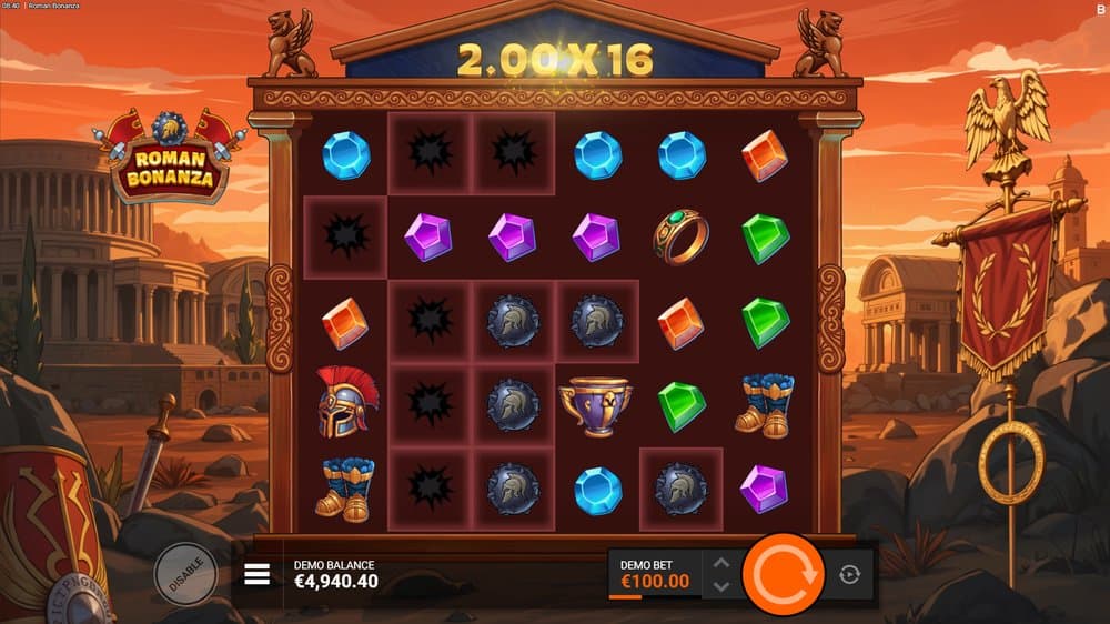 Roman Bonanza slot game by Backseat Gaming