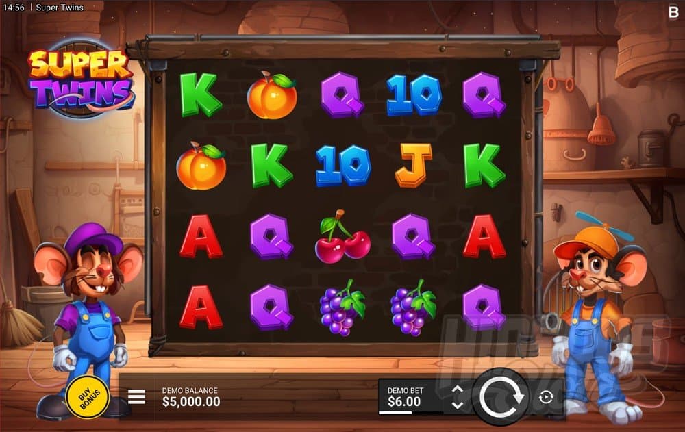 Super Twins slot game by Backseat Gaming