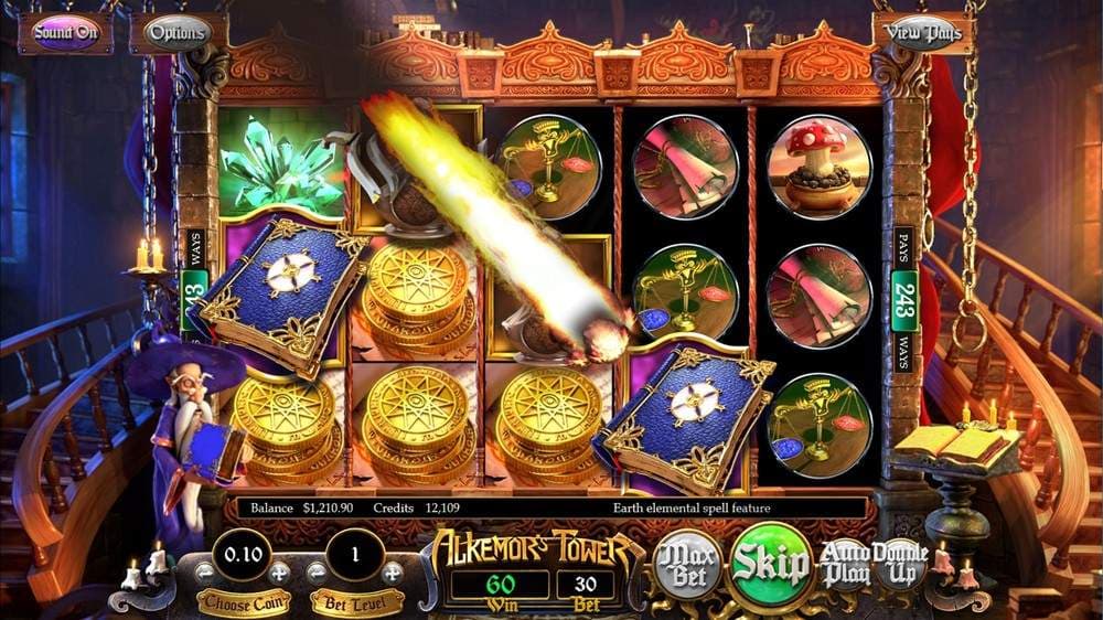 Alkemors Tower slot game by Betsoft