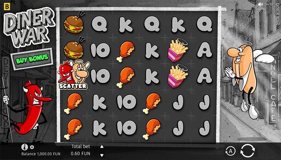 Diner War slot game by BGaming