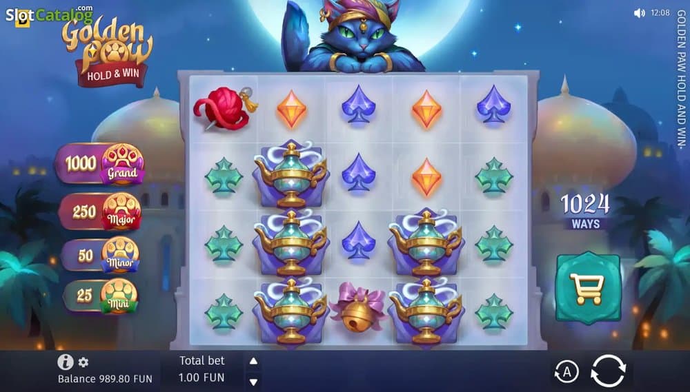 Golden Paw Hold & Win slot game by BGaming