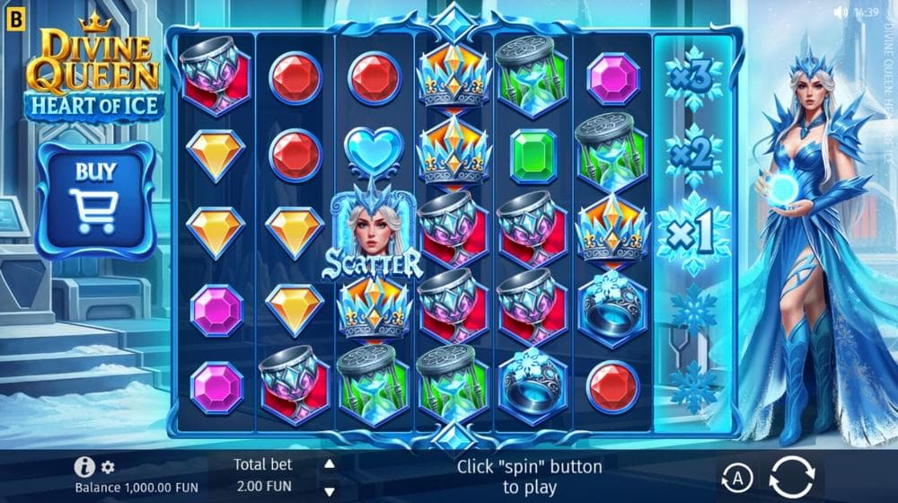 Queen Divine Heart of Ice slot game by BGaming