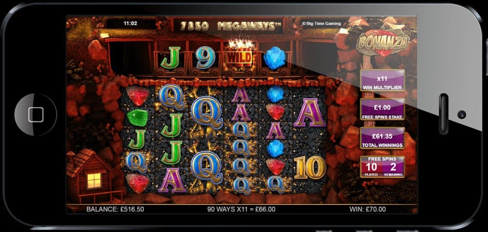 Bonanza Megaways slot game by Big Time Gaming
