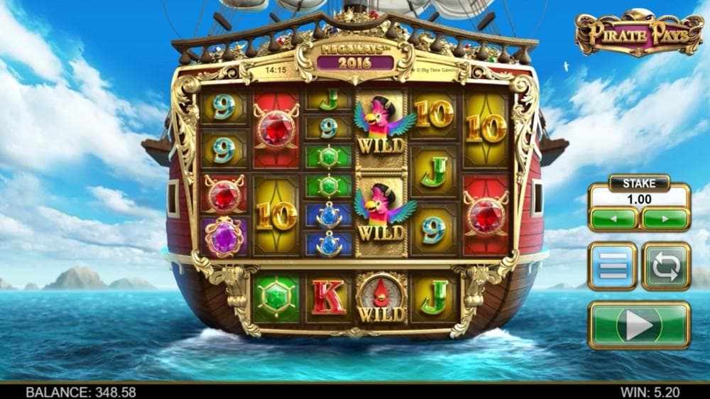 Pirate Pays Megaways slot game by Big Time Gaming