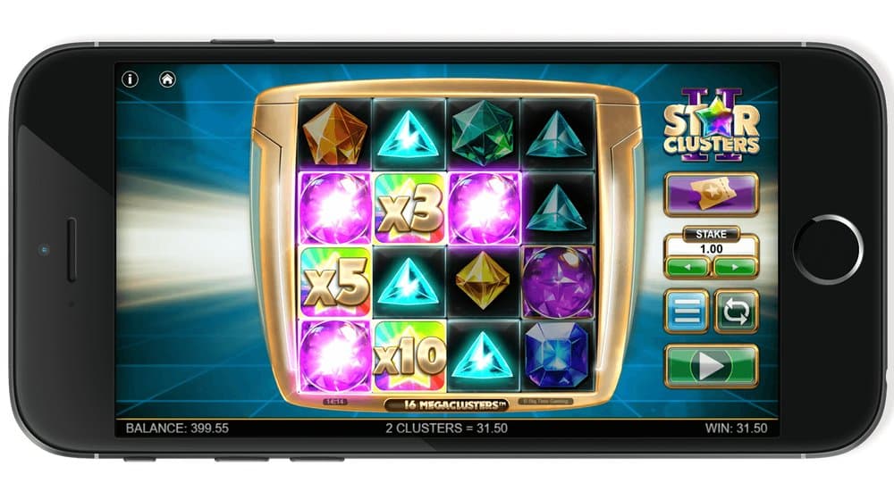 Star Clusters 2 slot game by Big Time Gaming