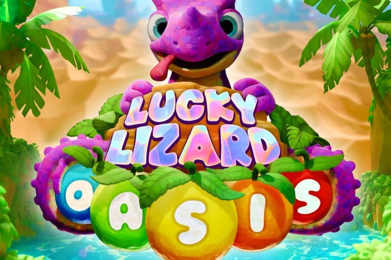 Lucky Lizard Oasis slot game by Black Cat Games