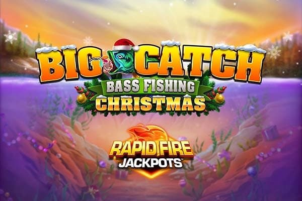 Big Catch Bass Fishing Christmas Rapid Fire Jackpots slot game by Blueprint Gaming