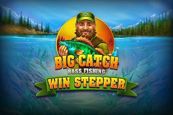 Big Catch Bass Fishing Win Stepper slot game by Blueprint Gaming