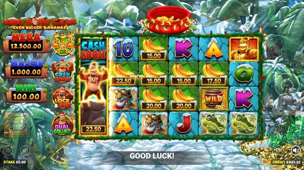 King Kong Cash Even Bigger Bananas Jackpot King slot game by Blueprint Gaming