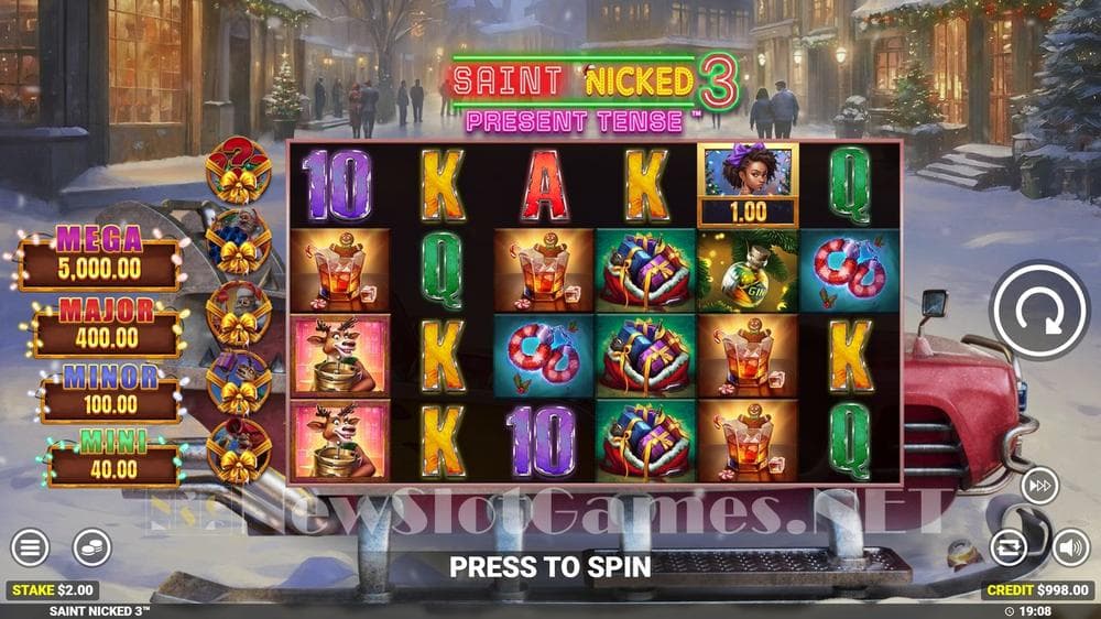 Saint Nicked 3 slot game by Blueprint Gaming