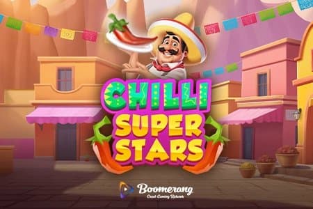 Chilli Super Stars slot game by Boomerang Studios