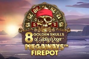 8 Golden Skulls of Holly Roger Megaways slot game by Buck Stakes Entertainment