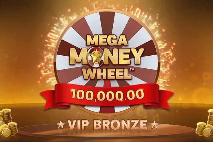 Mega Money Wheel VIP Bronze slot game by Buck Stakes Entertainment
